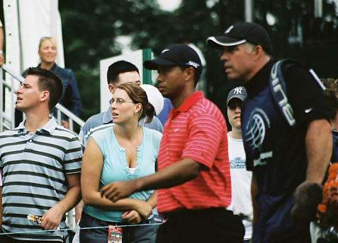 Tiger Woods and Steve Williams
